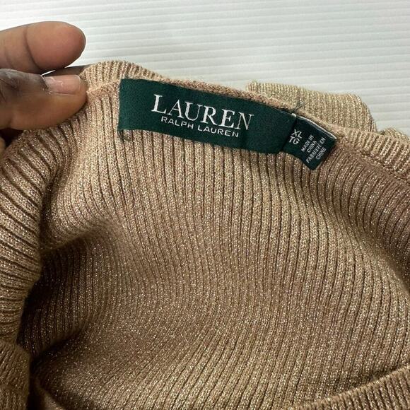 Lauren Ralph Lauren Women’s Rib Knit Blouson Sleeve Long Sleeve Sweater Size Xl - Picture 11 of 15